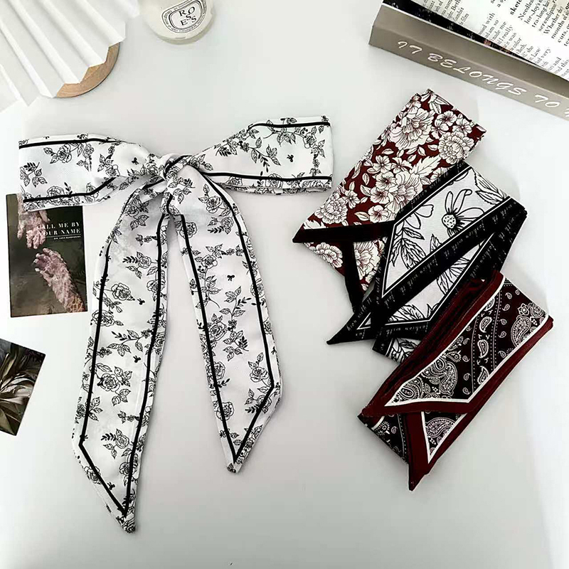 Luxury Bags Online - Luxury Fashion Woman Skinny Silk Scarf