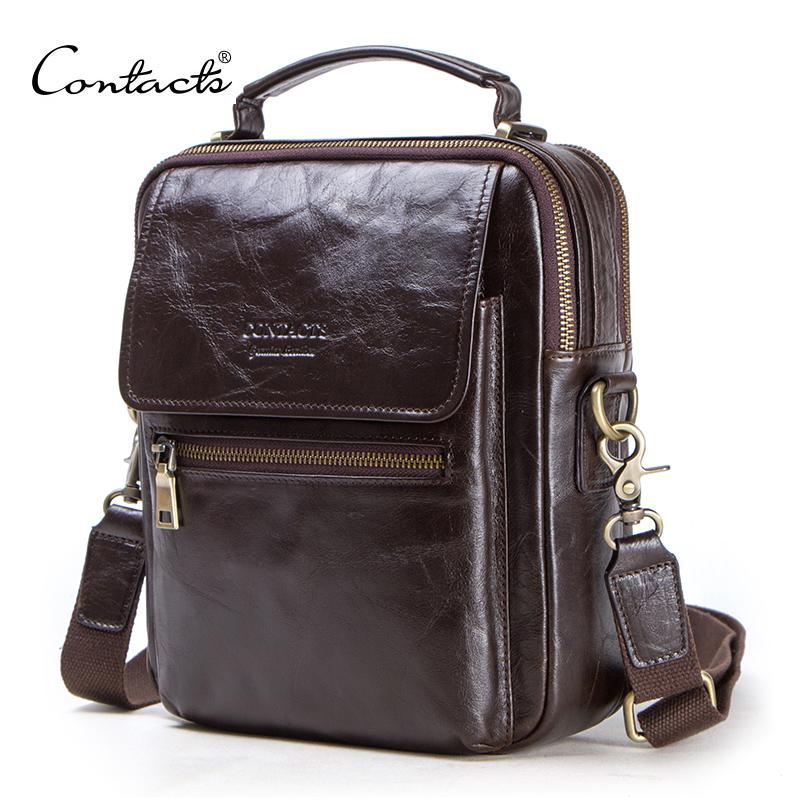 Luxury Bags News - CONTACT'S new genuine leather messenger bag