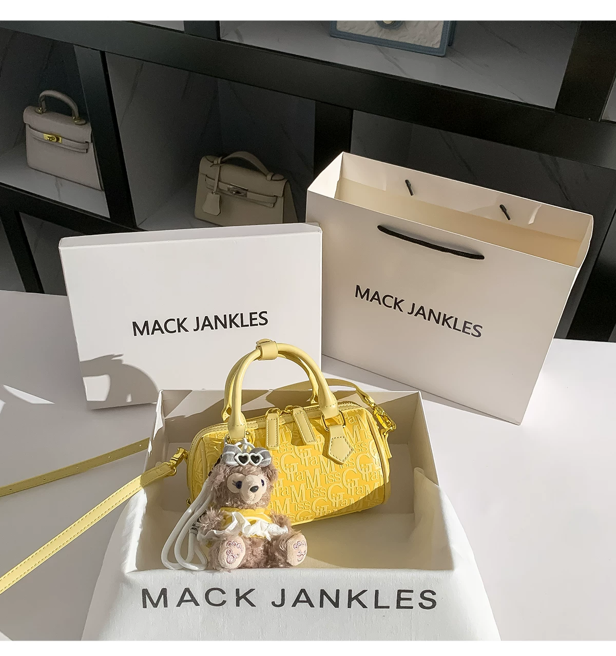 Fashion Yellow Letter Embossed - Luxury Bags Yellow 评论和价格