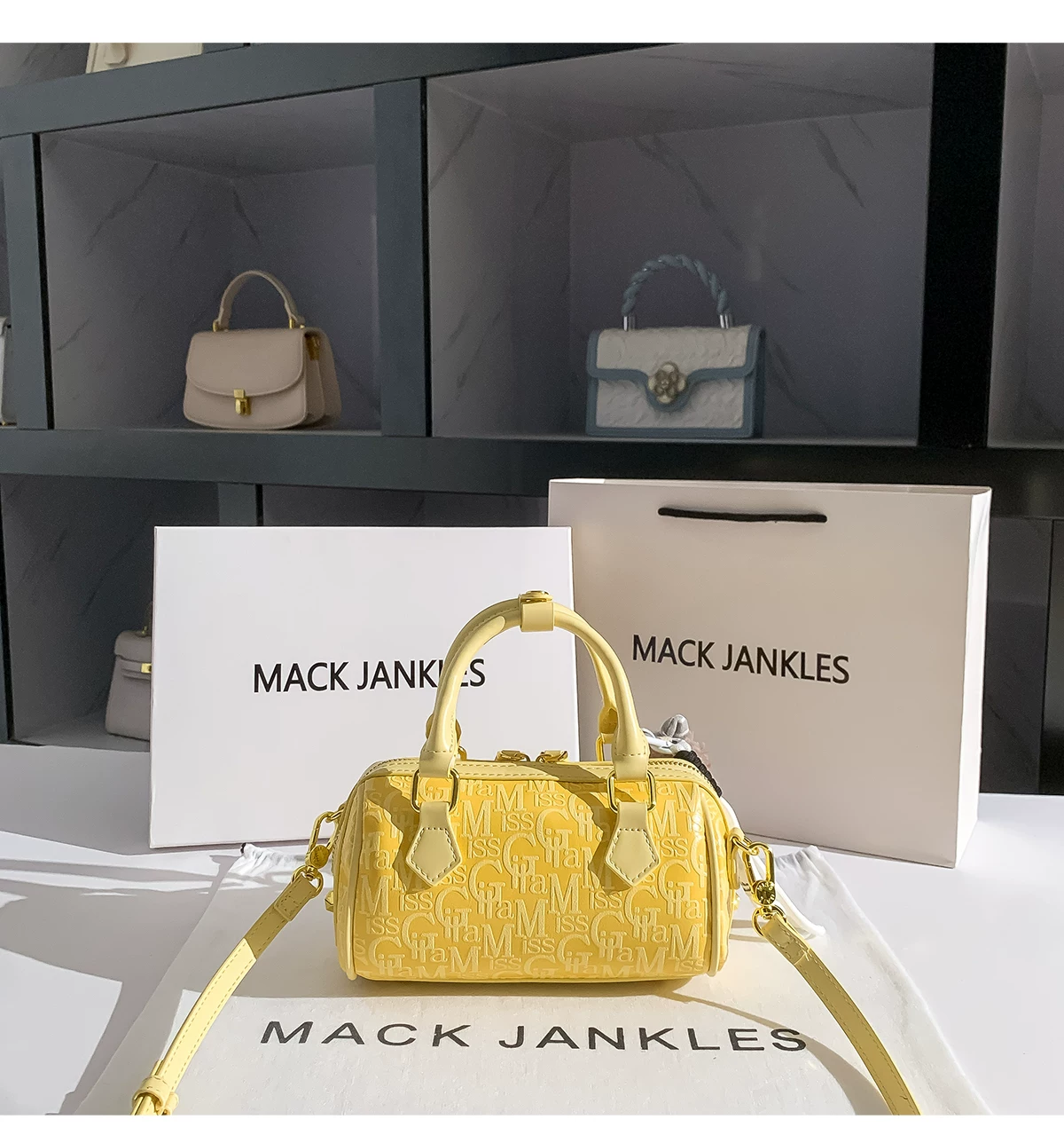 Fashion Yellow Letter Embossed - Luxury Bags Yellow 评论和价格