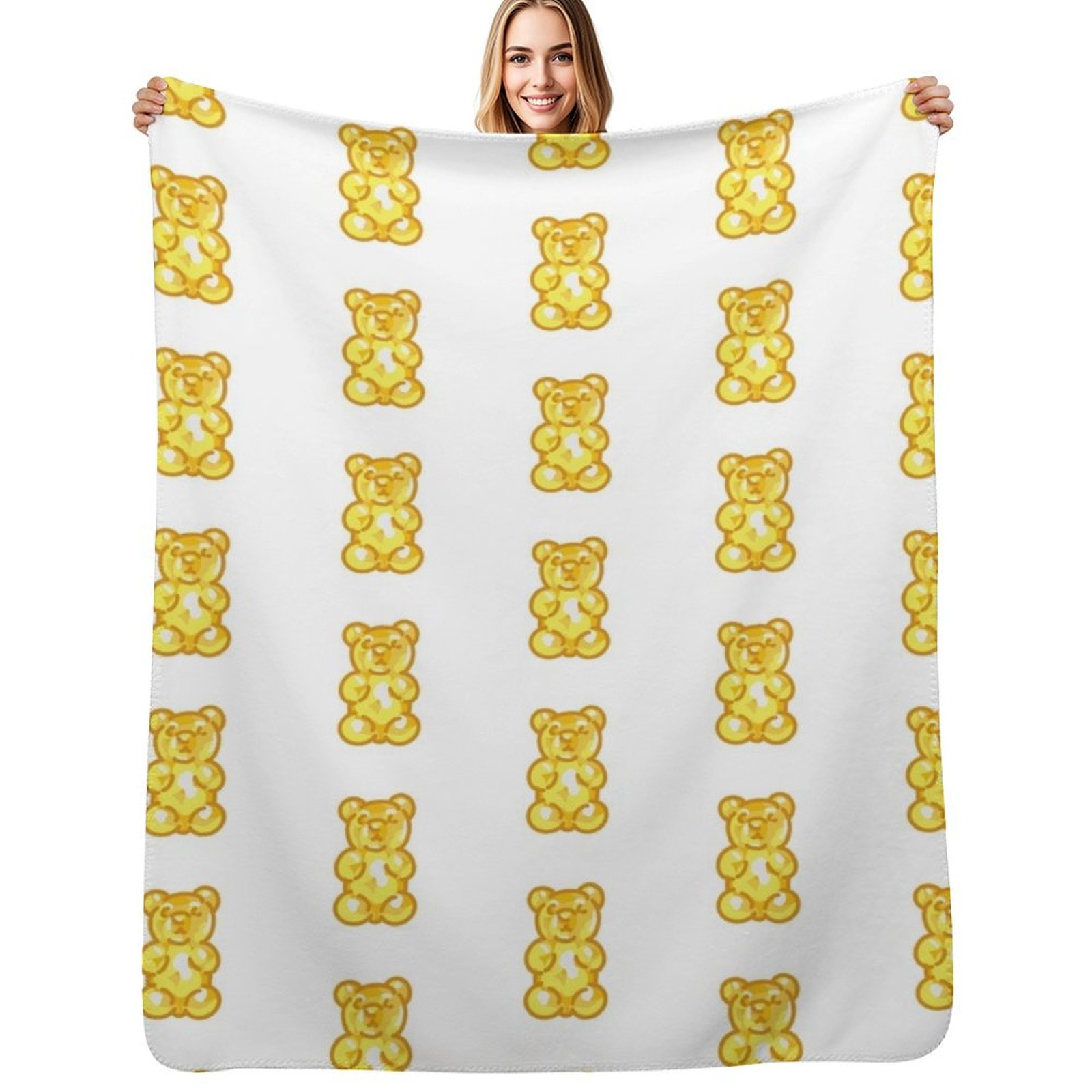 Gummy Bear - Yellow Throw Blan - Luxury Bags Yellow 评论和价格