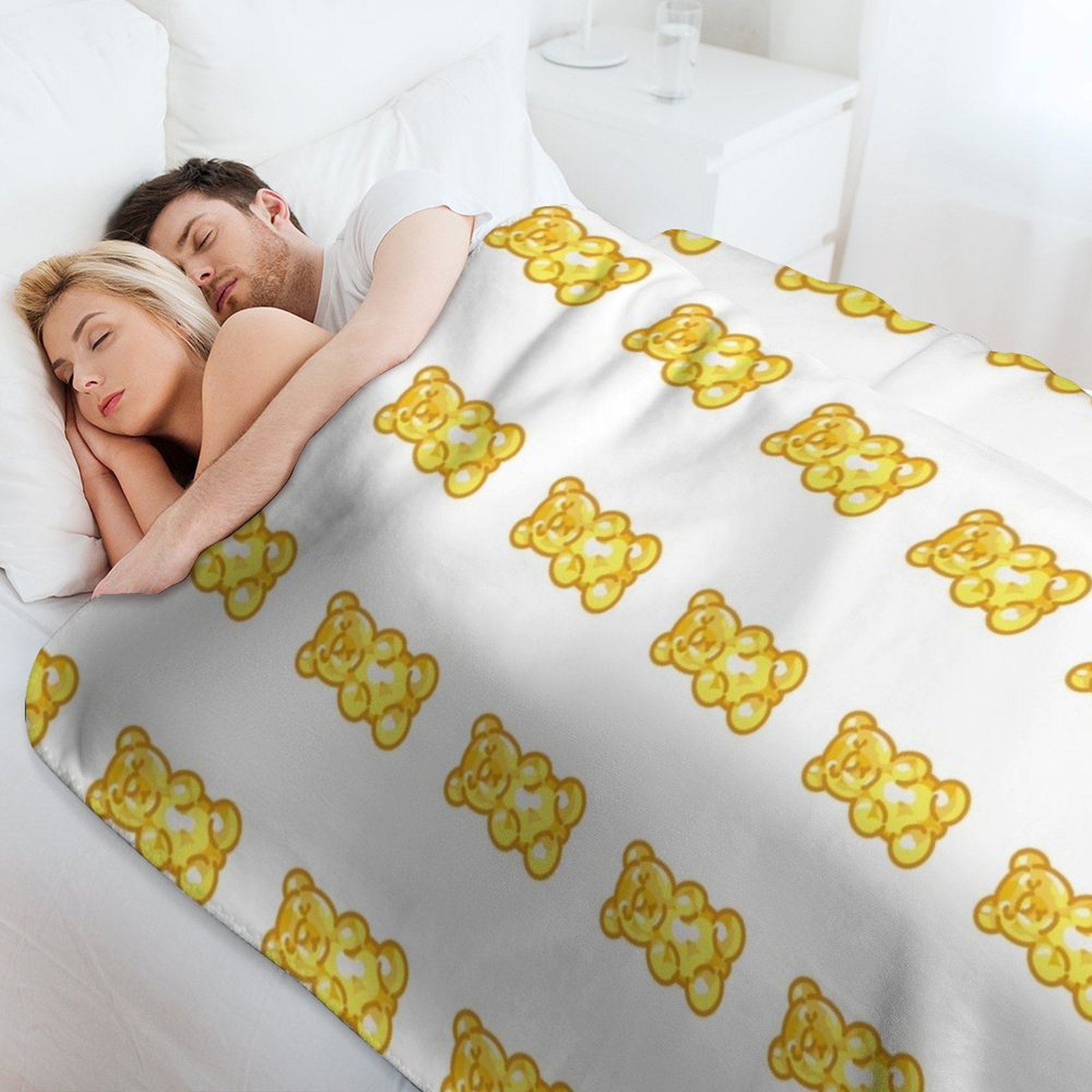 Gummy Bear - Yellow Throw Blan - Luxury Bags Yellow 评论和价格