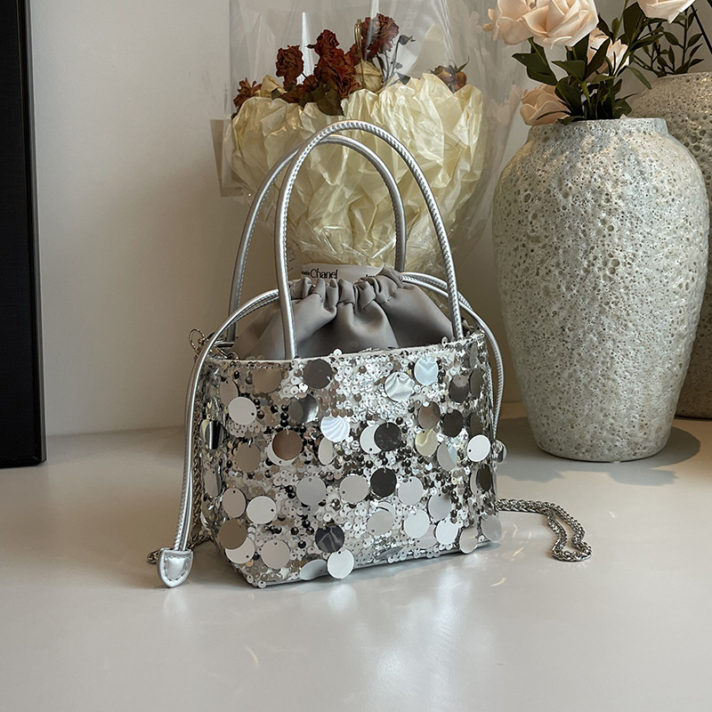 Light Luxury Sequins Bucket Ha - Luxury Bags News 评论和价格