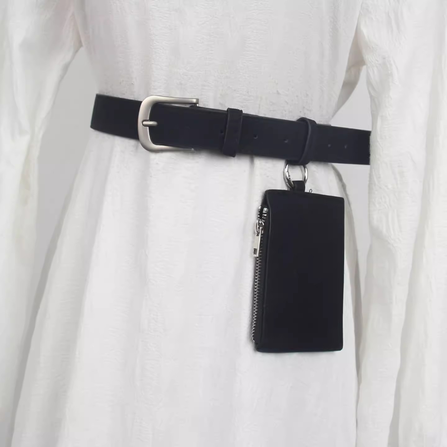 Men Women's Vintage Suede Leat - Belt Bag Leather Wide 评论和价格