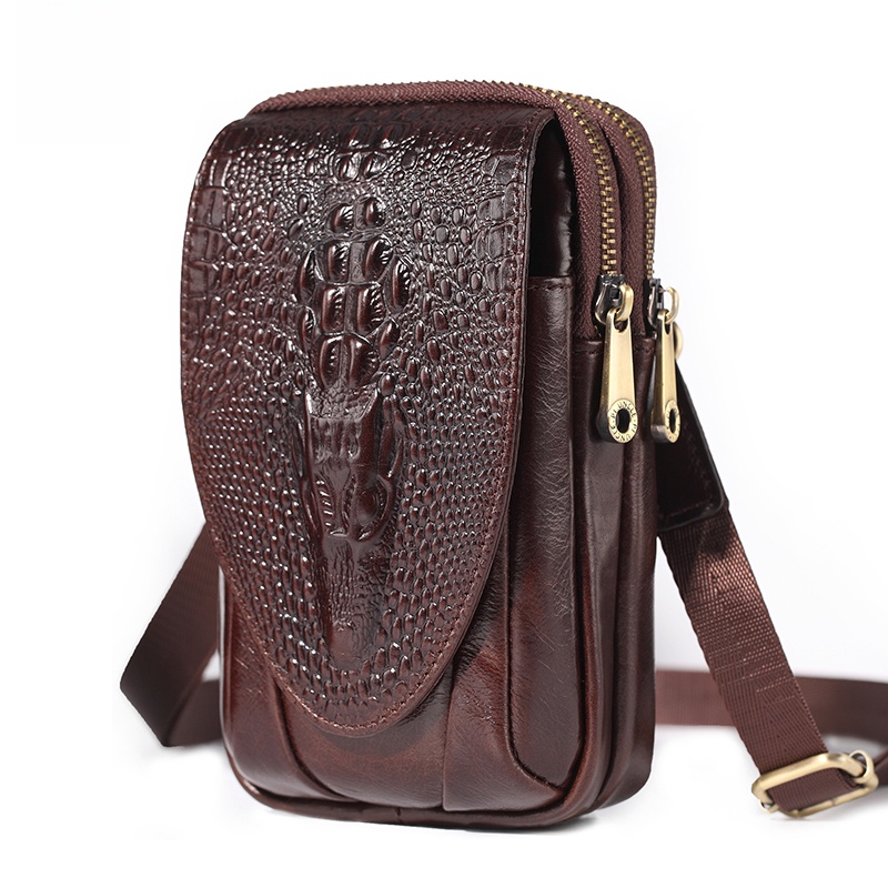 Men's Multi-Functional Slant C - Belt Bag Leather Wide 评论和价格