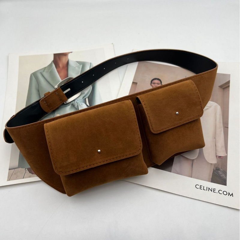 Vintage Suede PU Leather Waist - Belt Bag Leather Wide 评论和价格