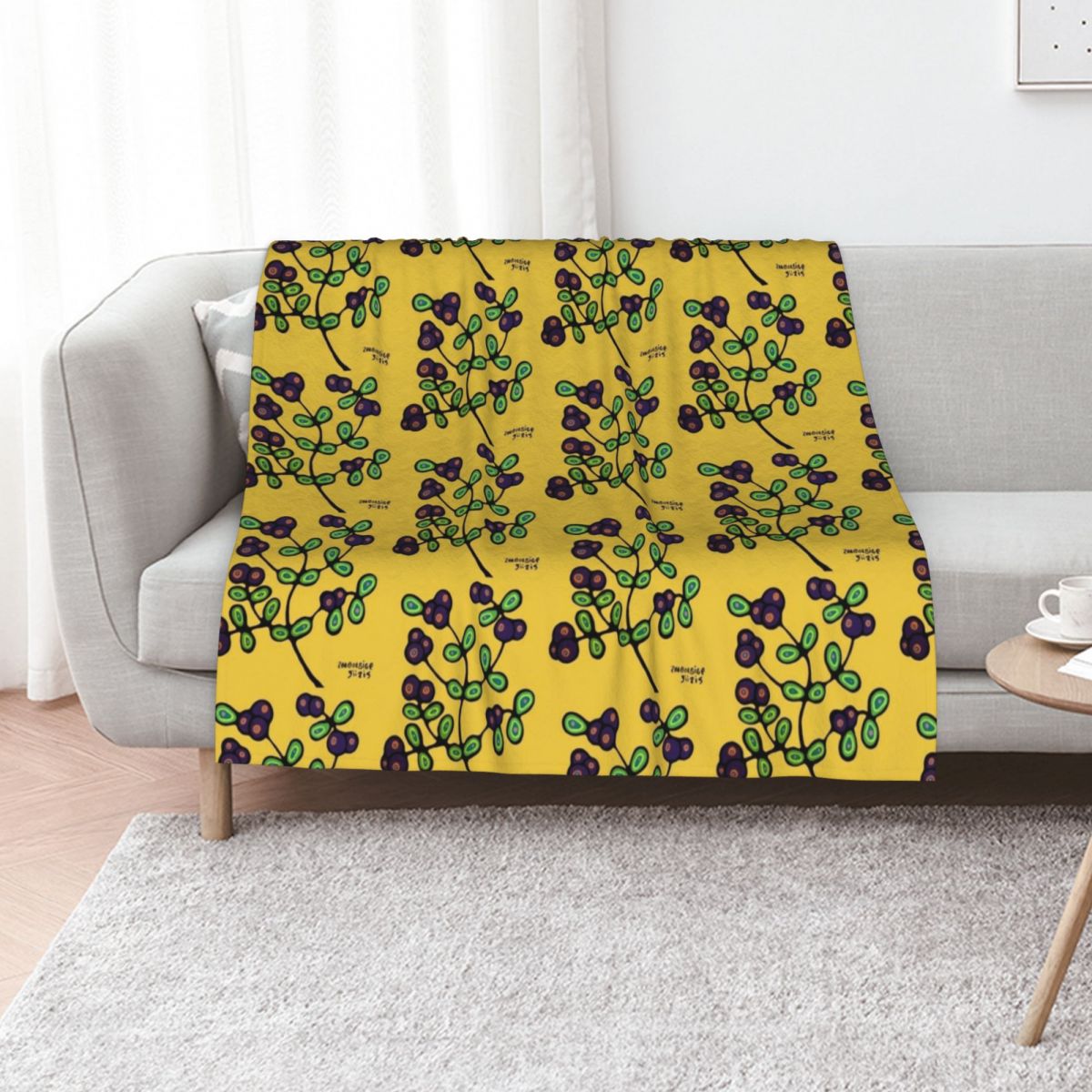 NDN yellow Throw Blanket Luxur - Luxury Bags Yellow 评论和价格