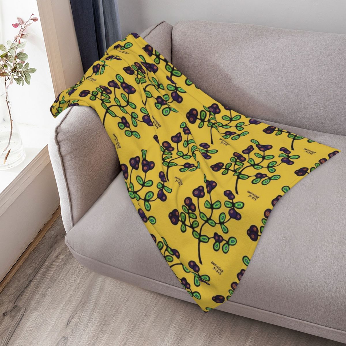 NDN yellow Throw Blanket Luxur - Luxury Bags Yellow 评论和价格