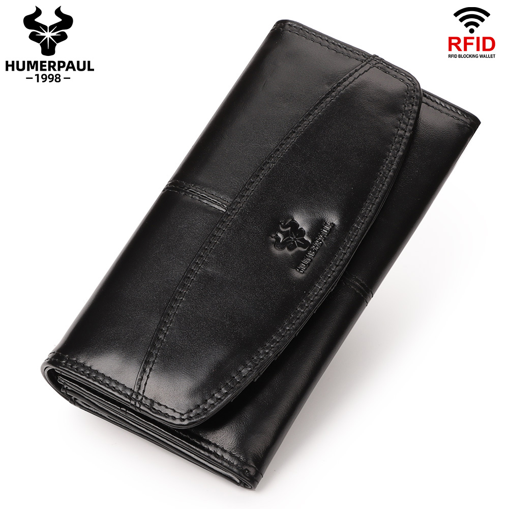 HUMERPAUL Genuine Leather Long - Luxury Bags Made In Italy 评论和价格