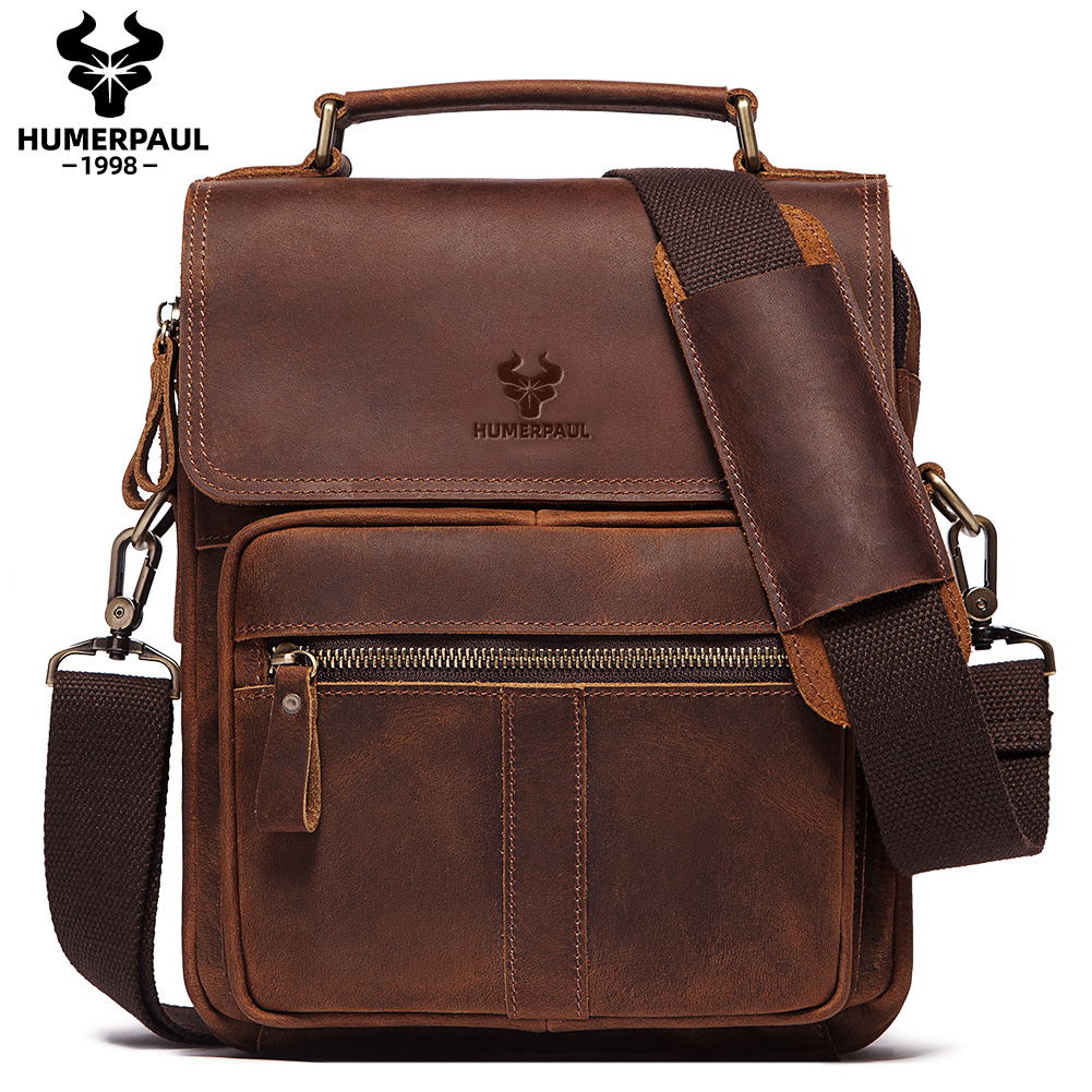 HUMERPAUL Genuine Leather Men' - Luxury Bags Coach 评论和价格