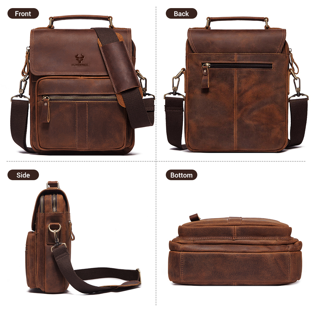 HUMERPAUL Genuine Leather Men' - Luxury Bags Coach 评论和价格