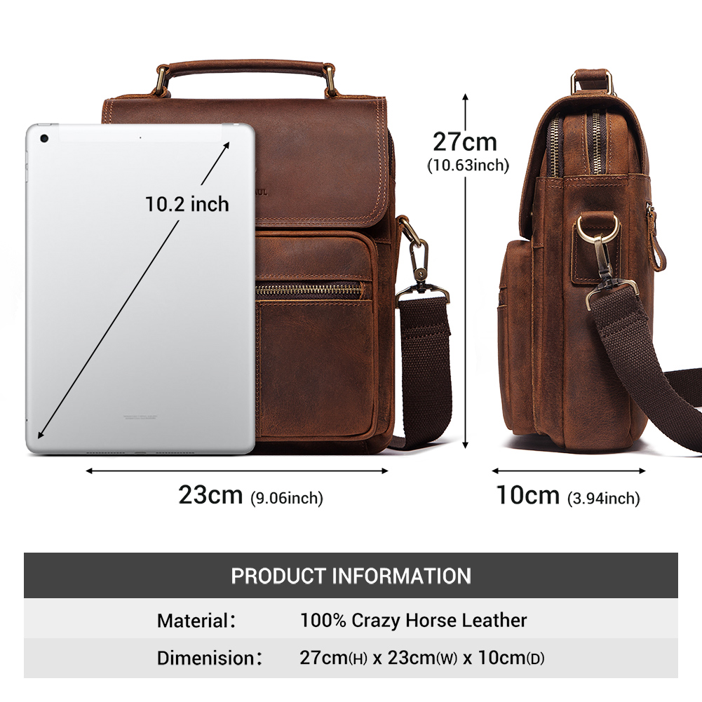 HUMERPAUL Genuine Leather Men' - Luxury Bags Coach 评论和价格