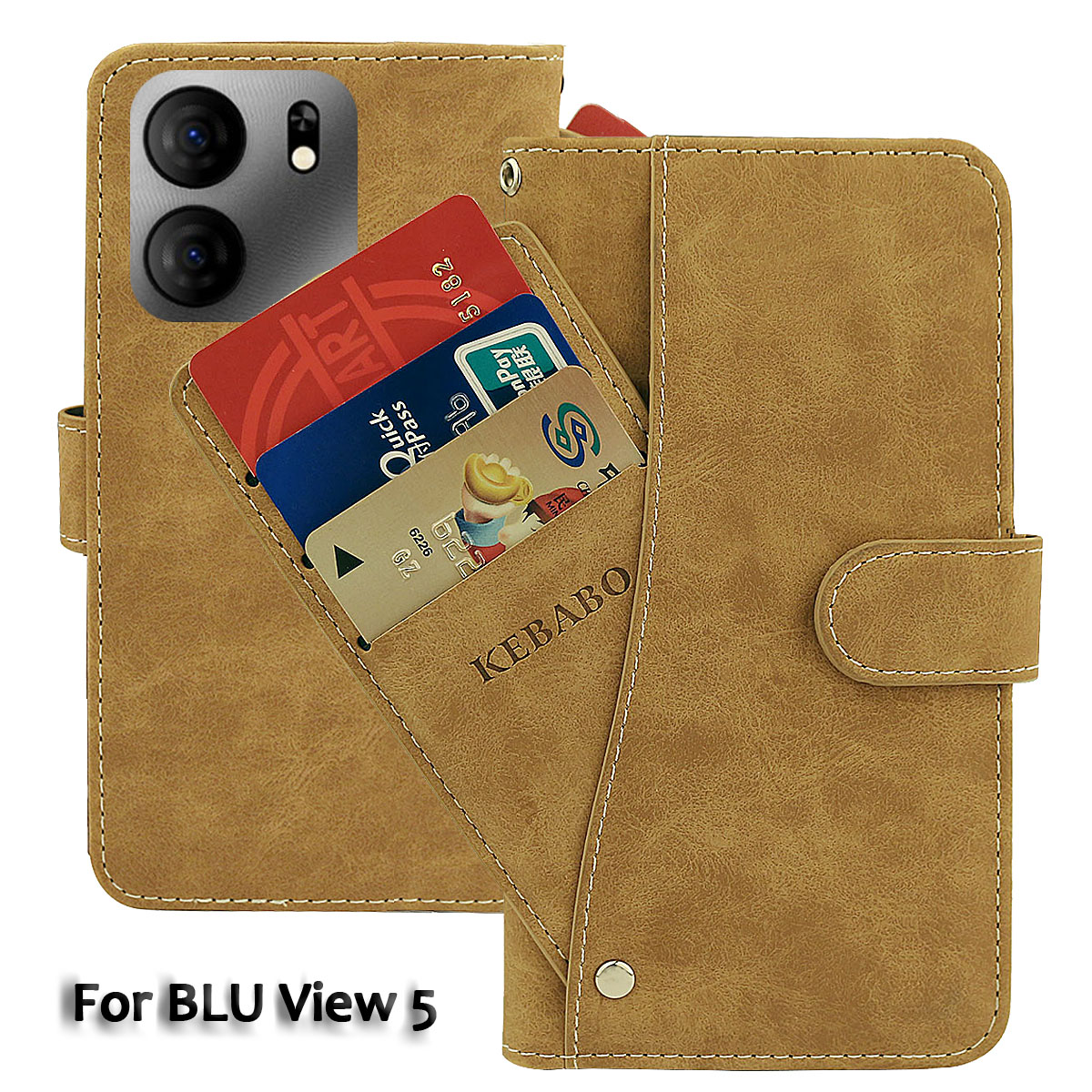 Vintage Leather Wallet BLU Bol - Luxury Bags Quotes 评论和价格