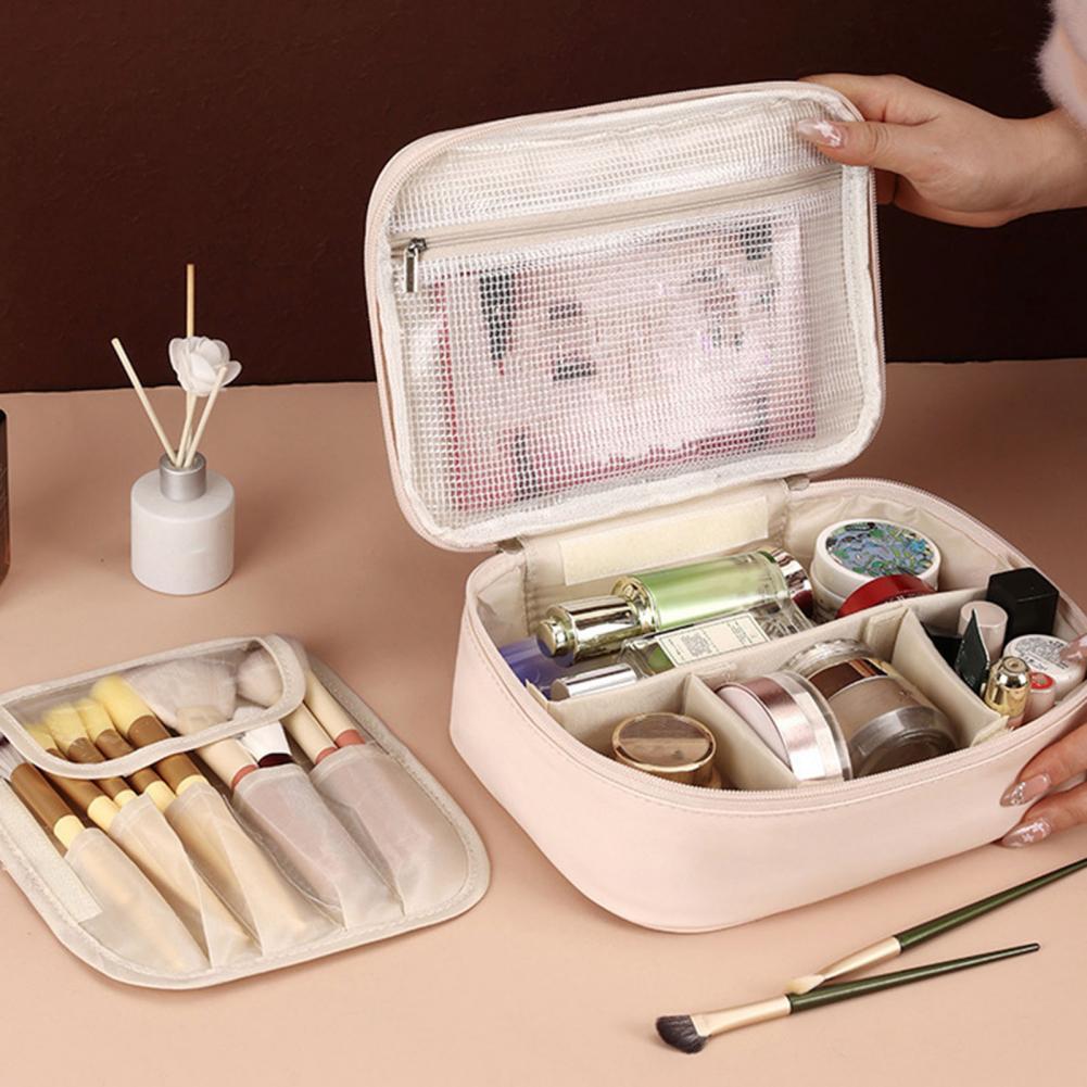 Large Capacity Cosmetic Bag Ma - Top Handle Patent Bag 评论和价格