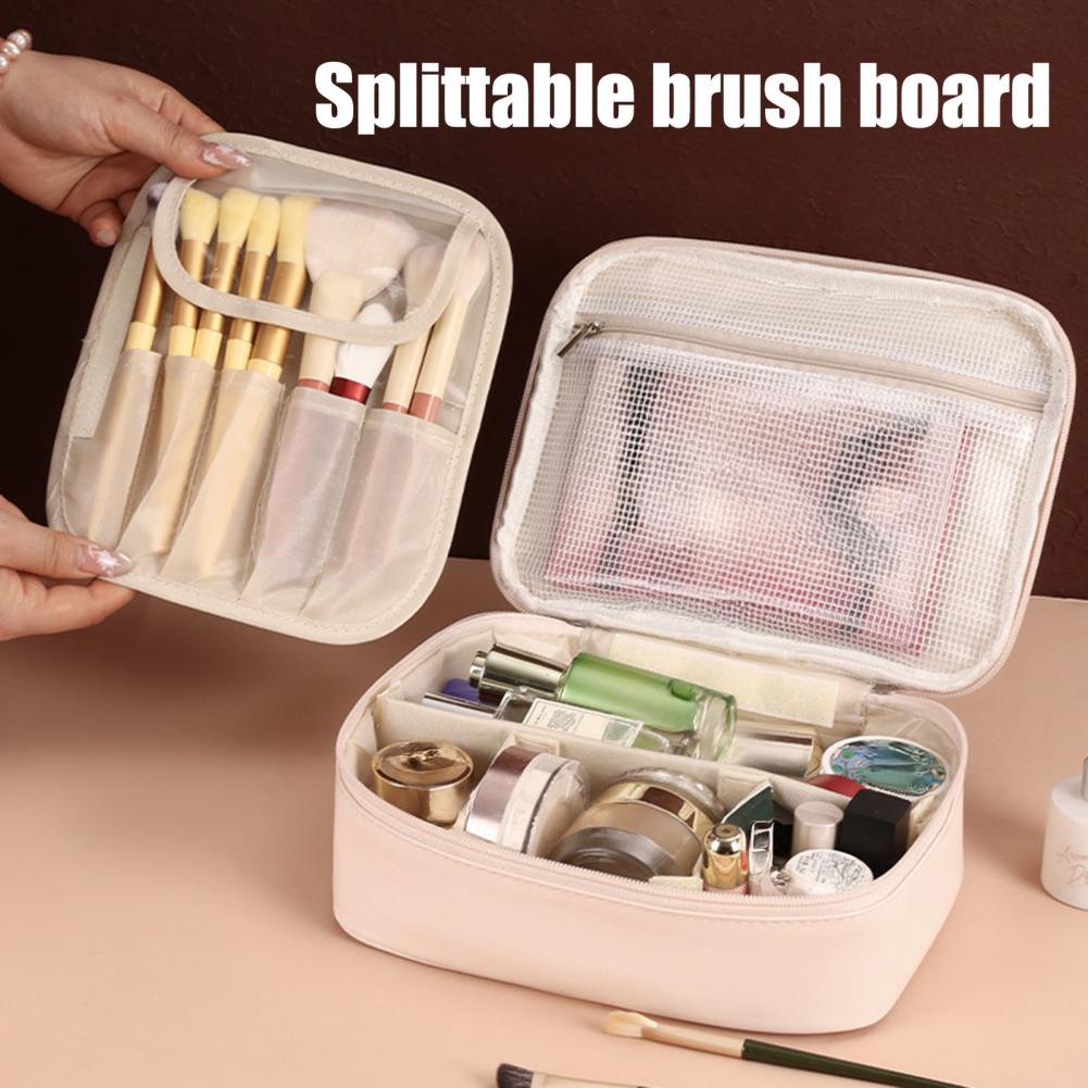 Large Capacity Cosmetic Bag Ma - Top Handle Patent Bag 评论和价格