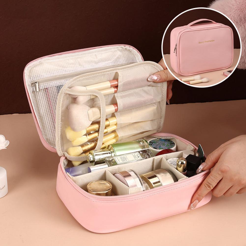 Large Capacity Cosmetic Bag Ma - Top Handle Patent Bag 评论和价格